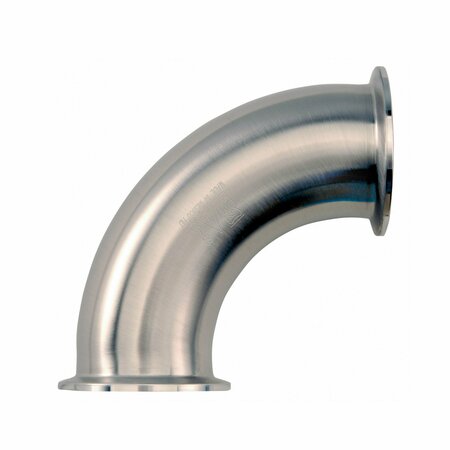 SANITARY FOOD GRADE FITTINGS Elbow 90 Degree Tri-Clamp 2.5 316L #7 B2CMP-2.5-316L-7